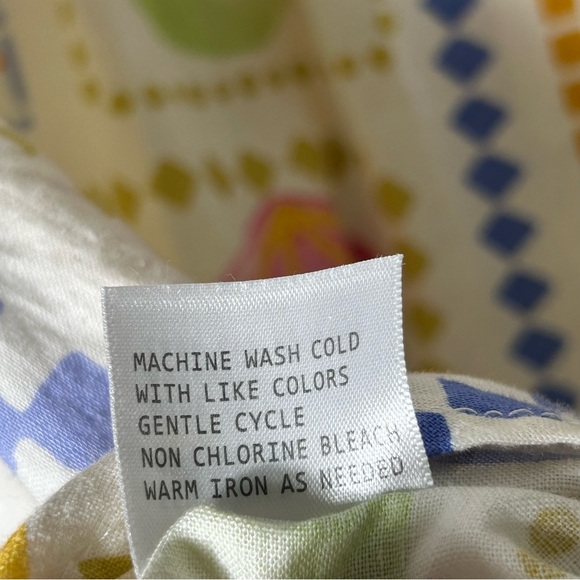 Calypso St Barth Tunic Womens XL Tropical Linen Blend Resort Beach Shirt Coverup - Picture 5 of 12